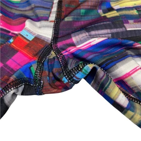 Danskin Y2K Multi Colored Mid Calf High Rise Active Wear Leggings - Picture 10 of 12